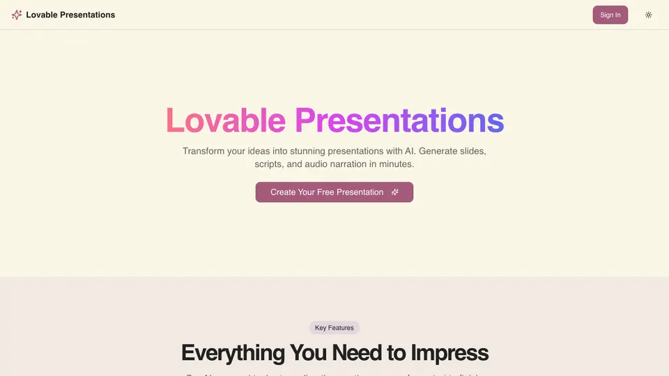Lovable Presentations preview