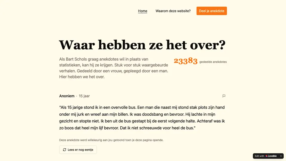 Waar Hebben Ze Het Over preview
